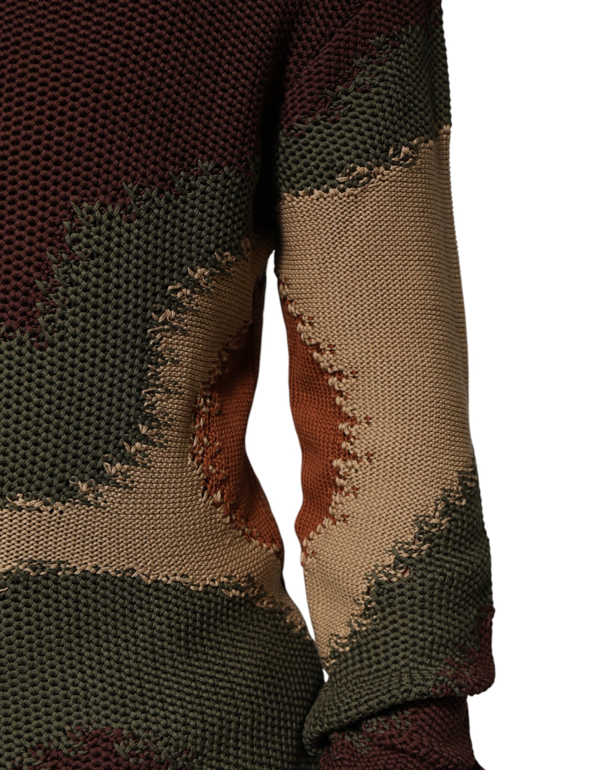 Pull-over Dolce &amp; Gabbana en coton multicolore abstrait pour homme