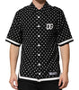 Dolce & Gabbana Black Polka Dot Short Sleeves Collared Polo T-shirt