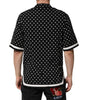 Dolce & Gabbana Black Polka Dot Short Sleeves Collared Polo T-shirt