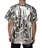 Dolce & Gabbana White Cotton Silver Metallic Slogan Print T-shirt