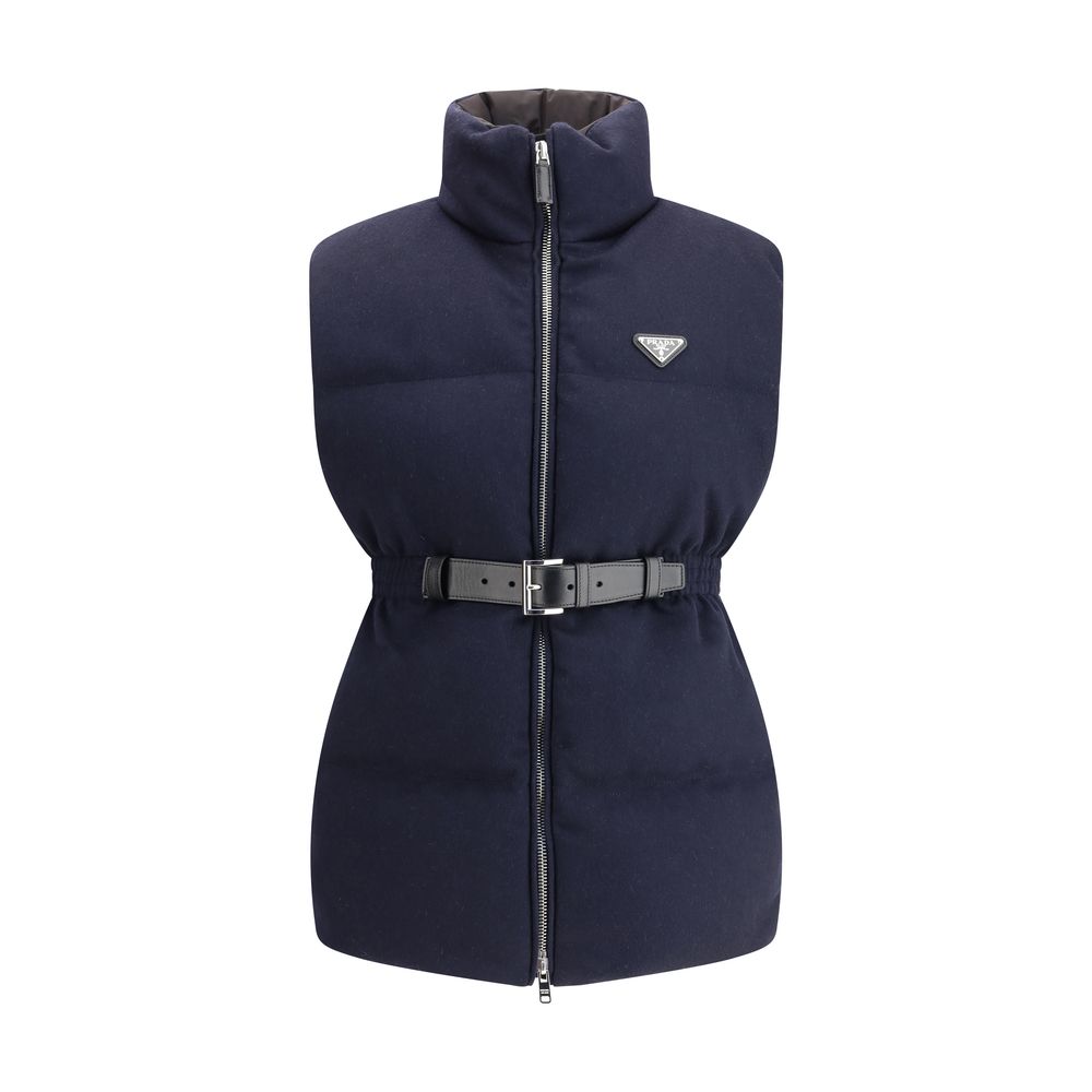 Gilet en flanelle Prada