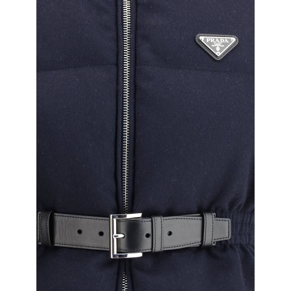 Gilet en flanelle Prada