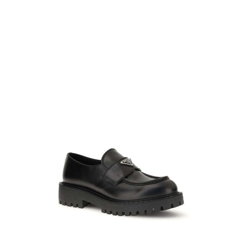 Prada Double Chocolate Loafers
