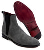 Dolce & Gabbana Gray Calfskin Boot
