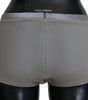 Dolce & Gabbana Shimmering Silver Stretch Cotton Underwear