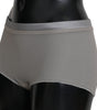 Dolce & Gabbana Shimmering Silver Stretch Cotton Underwear