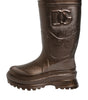 Dolce &amp; Gabbana Metallic Bronze Pull On Rain Boots Shoes
