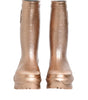 Bottes de pluie à enfiler en caoutchouc or rose Dolce & Gabbana