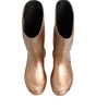 Bottes de pluie à enfiler en caoutchouc or rose Dolce & Gabbana