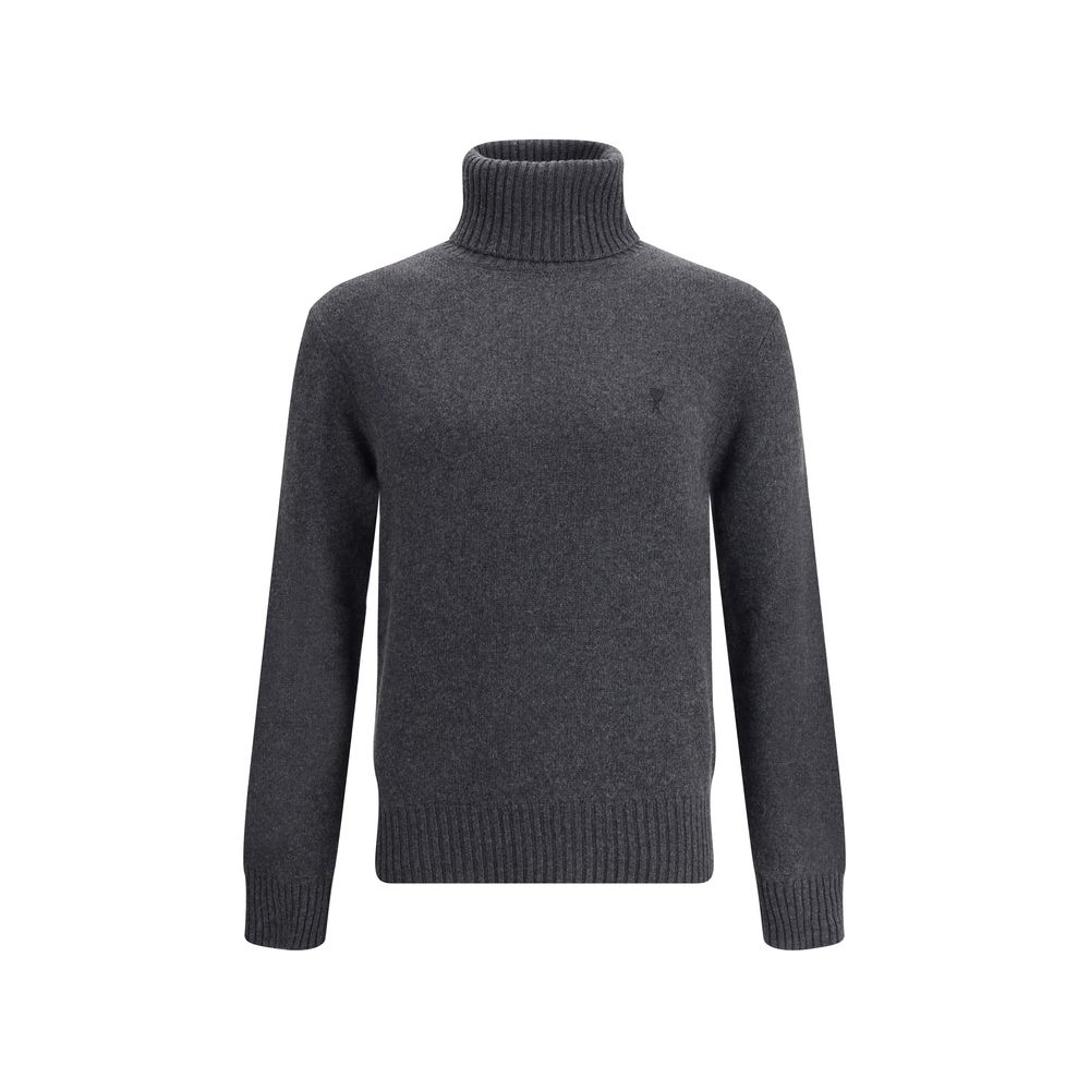 Ami Paris Pull Col Roule Ami De Coeur