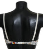 Dolce & Gabbana Elegant White Sailor Print Stretch Bra