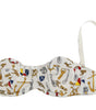 Dolce & Gabbana Elegant White Sailor Print Stretch Bra