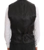 Dolce & Gabbana Gray Patterned Wool 3 Piece Slim Suit