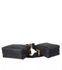 Dolce & Gabbana Black Calfskin Leather Double Waist Belt Fanny Pack Bag