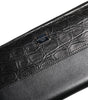 Portefeuille continental zippé en cuir noir Dolce &amp; Gabbana avec plaque logo