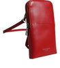 Dolce &amp; Gabbana Red Leather Purse Phone Sling Crossbody Neck Strap Bag