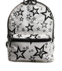 Dolce & Gabbana White DG Stars Print Nylon Travel Backpack Bag
