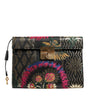 Dolce & Gabbana Multicolor Jacquard Floral Document Briefcase Bag
