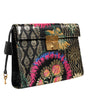 Dolce & Gabbana Multicolor Jacquard Floral Document Briefcase Bag
