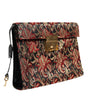 Dolce & Gabbana Multicolor Jacquard Floral Document Briefcase Bag