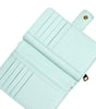 Dolce & Gabbana Mint Green Leather Bifold Continental Clutch Wallet