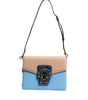 Sac bandoulière Dolce &amp; Gabbana LUCIA en cuir exotique bleu beige