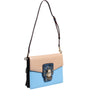 Sac bandoulière Dolce &amp; Gabbana LUCIA en cuir exotique bleu beige