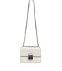 Dolce & Gabbana White Rosalia Small Calfskin Chain Shoulder Strap Bag