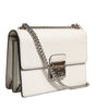 Dolce & Gabbana White Rosalia Small Calfskin Chain Shoulder Strap Bag