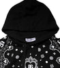 Dolce & Gabbana Black Bandana Hooded Men Sweatshirt Sweater