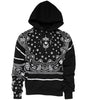 Dolce & Gabbana Black Bandana Hooded Men Sweatshirt Sweater