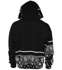 Dolce & Gabbana Black Bandana Hooded Men Sweatshirt Sweater