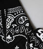 Dolce & Gabbana Black Bandana Hooded Men Sweatshirt Sweater