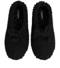 Dolce &amp; Gabbana Black Wool Knit Slip On Ballerina Flats Shoes