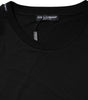 Dolce &amp; Gabbana Black Cotton Crew Neck Short Sleeves T-shirt