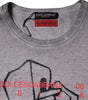 T-shirt ras du cou en coton gris à imprimé graphique Dolce &amp; Gabbana