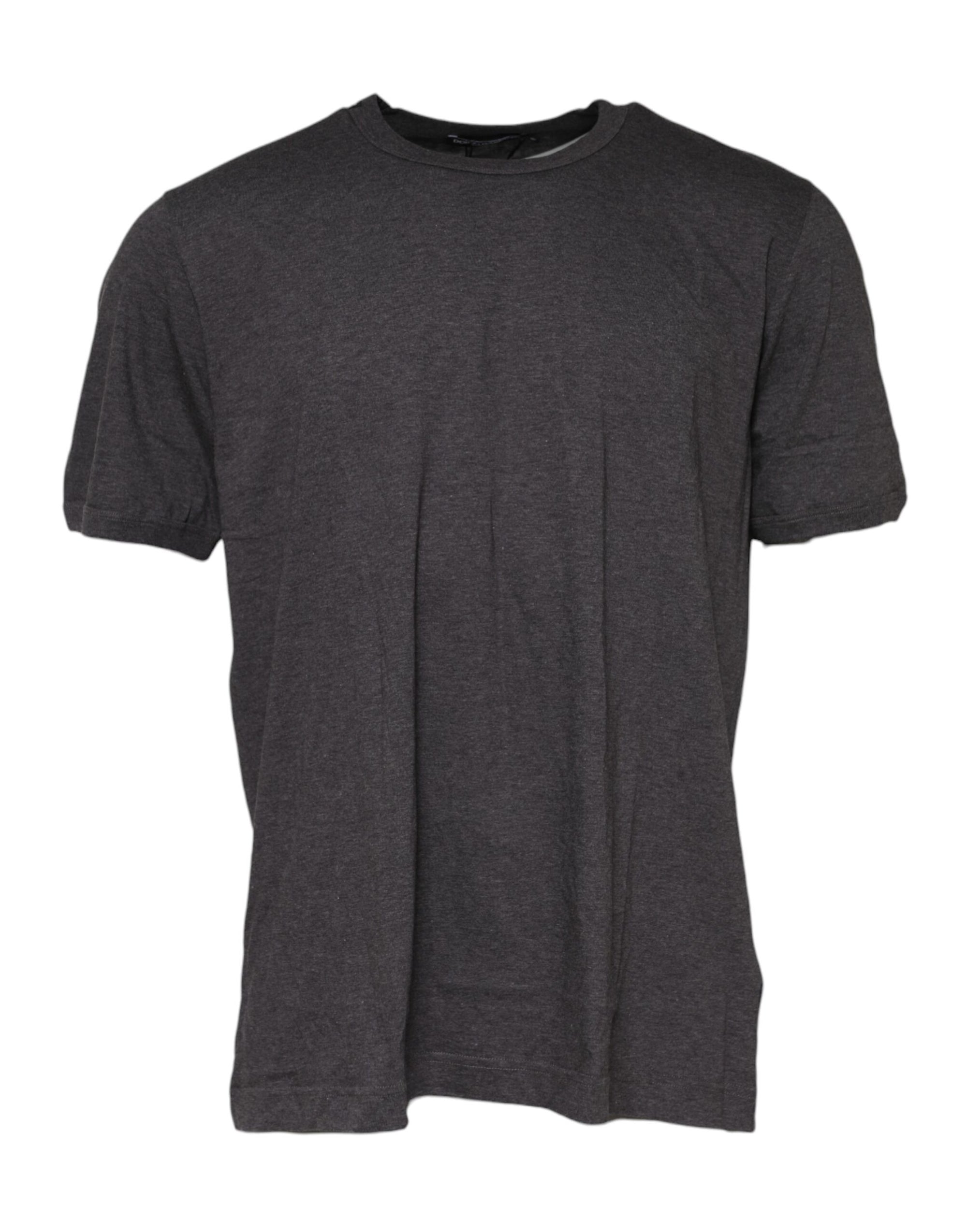 Dolce &amp; Gabbana Dark Gray Crew Neck Short Sleeves T-shirt