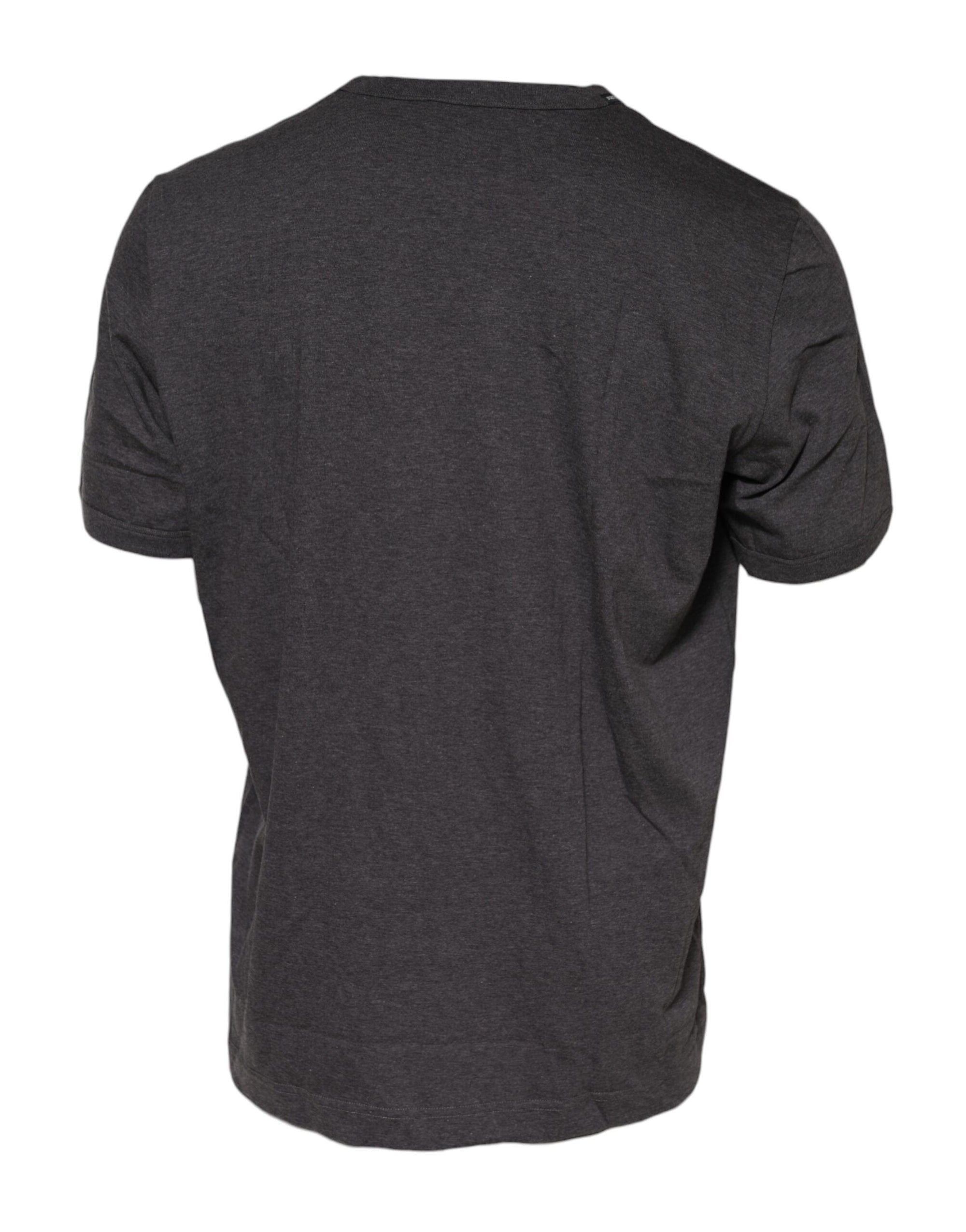 Dolce &amp; Gabbana Dark Gray Crew Neck Short Sleeves T-shirt