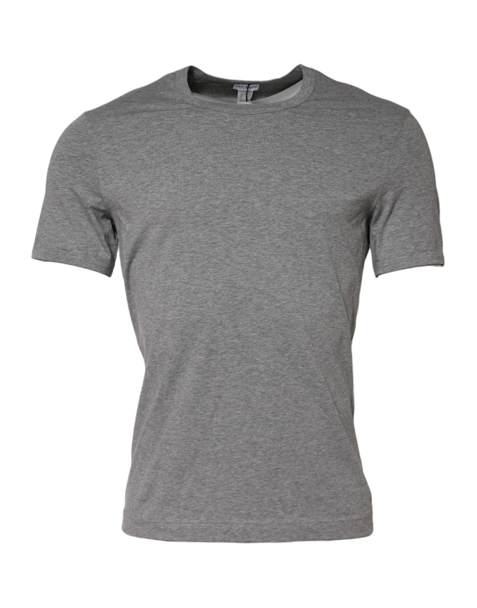 T-shirt gris à col ras du cou et manches courtes Dolce &amp; Gabbana