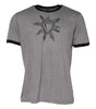 T-shirt ras du cou en coton gris Sacré-Cœur Dolce &amp; Gabbana