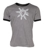 Dolce &amp; Gabbana Gray Sacred Heart Cotton Crew Neck T-shirt