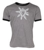 Dolce &amp; Gabbana Gray Sacred Heart Cotton Crew Neck T-shirt