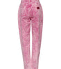 Jean fuselé taille haute rose tie-dye Dolce &amp; Gabbana