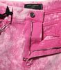 Jean fuselé taille haute rose tie-dye Dolce &amp; Gabbana