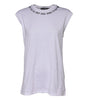 Dolce & Gabbana White Cotton Sleeveless Printed Tank T-shirt
