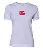 Dolce & Gabbana White Cotton DG Logo Embroidery Top T-shirt 