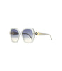 Jimmy Choo White Resin Sunglasses