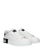 Dolce & Gabbana White Leather Low Tops
