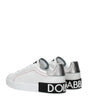 Dolce & Gabbana White Leather Low Tops