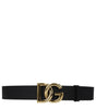 Ceintures classiques en cuir noir Dolce &amp; Gabbana